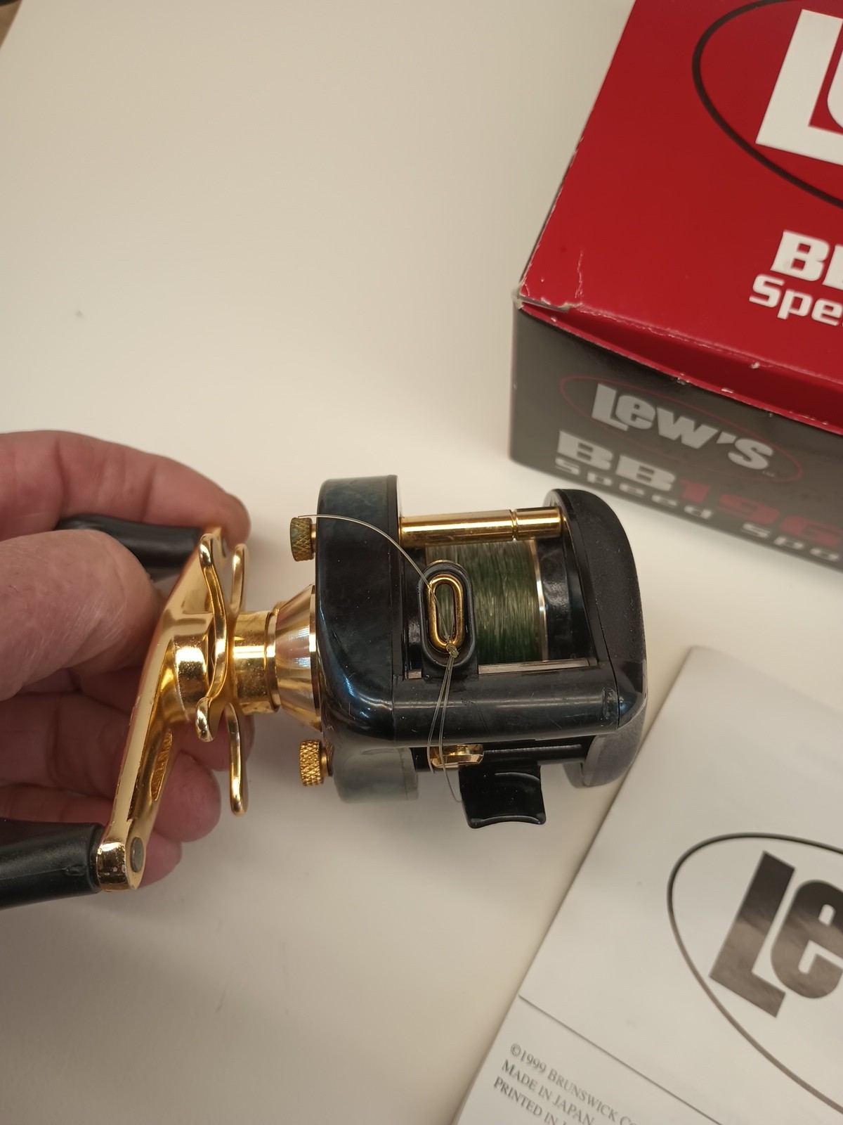 Lew Childre Speed Spool BB-19GS Gold Series Baitcasting Fishing Reel Japan