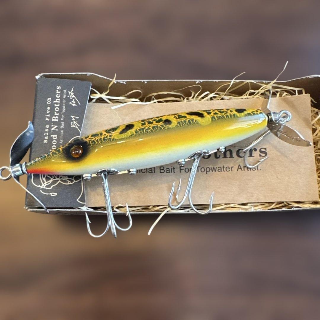 Balsa 50 W Prop Shiner Fishing Lure Topwater Hard Bait Tackle Japan