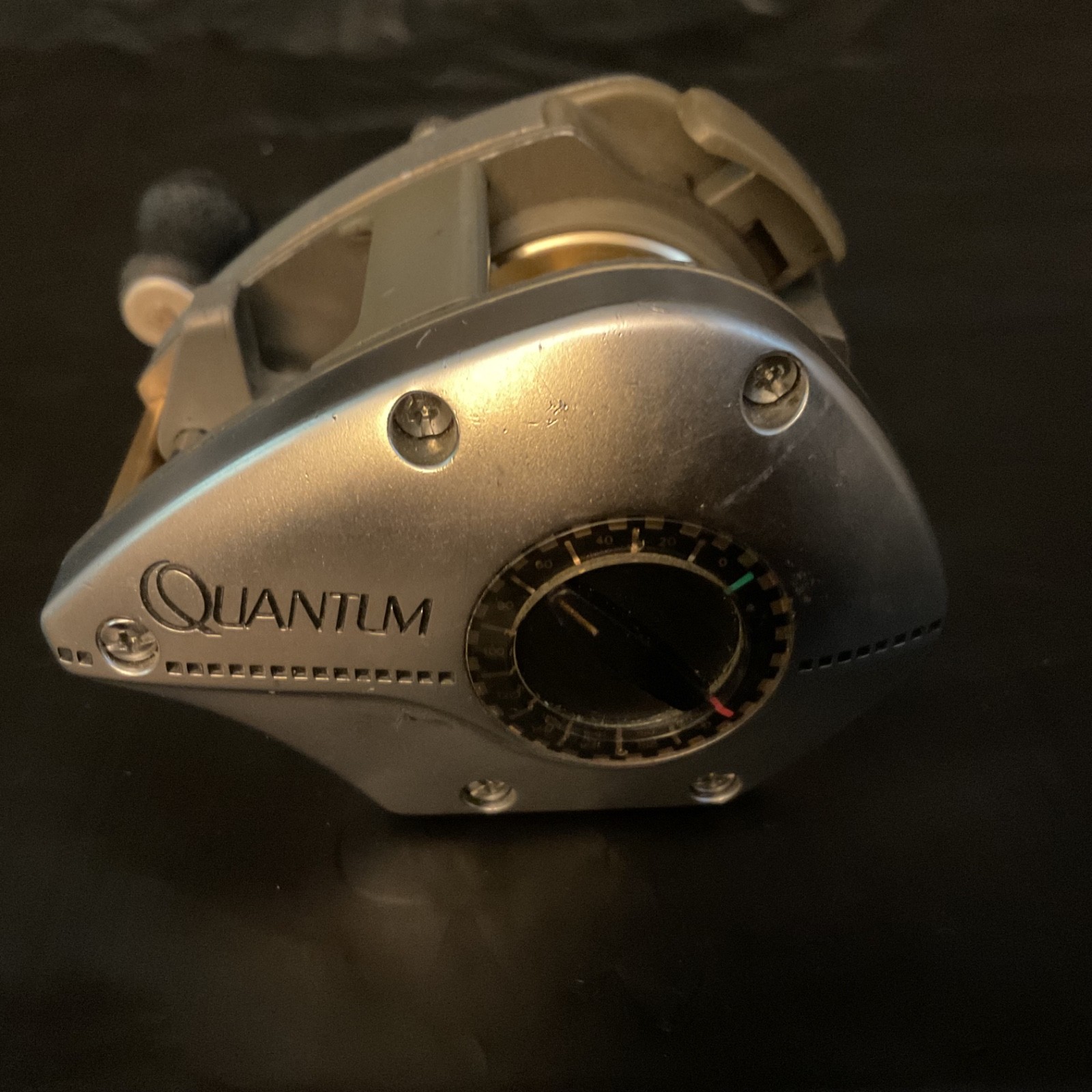 2 Silver Quantum Magnum Gears 1310MG Dynamag Control System Fishing Reels