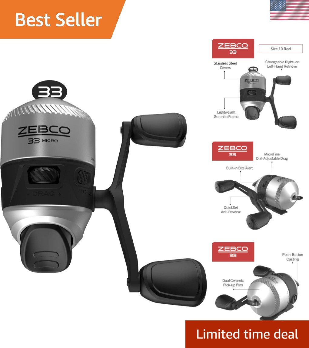 Effortless Fishing with 33 Spincast Reel – Changeable Retrieve, Pre-Spooled Line