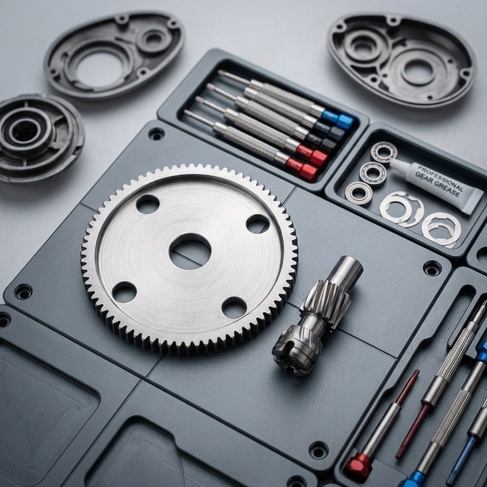 White Oil Brush Included RevoBeast Gear Set Strengthened Stainless Steel