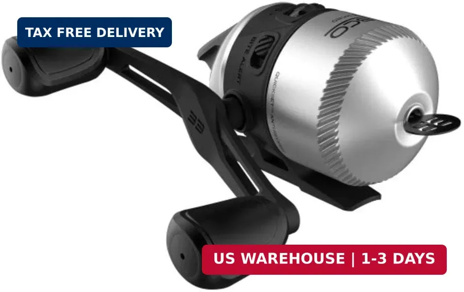Zebco 33 Spincast Fishing Reel, Right or Left-Hand Retrieve, Pre-Spooled with Ze