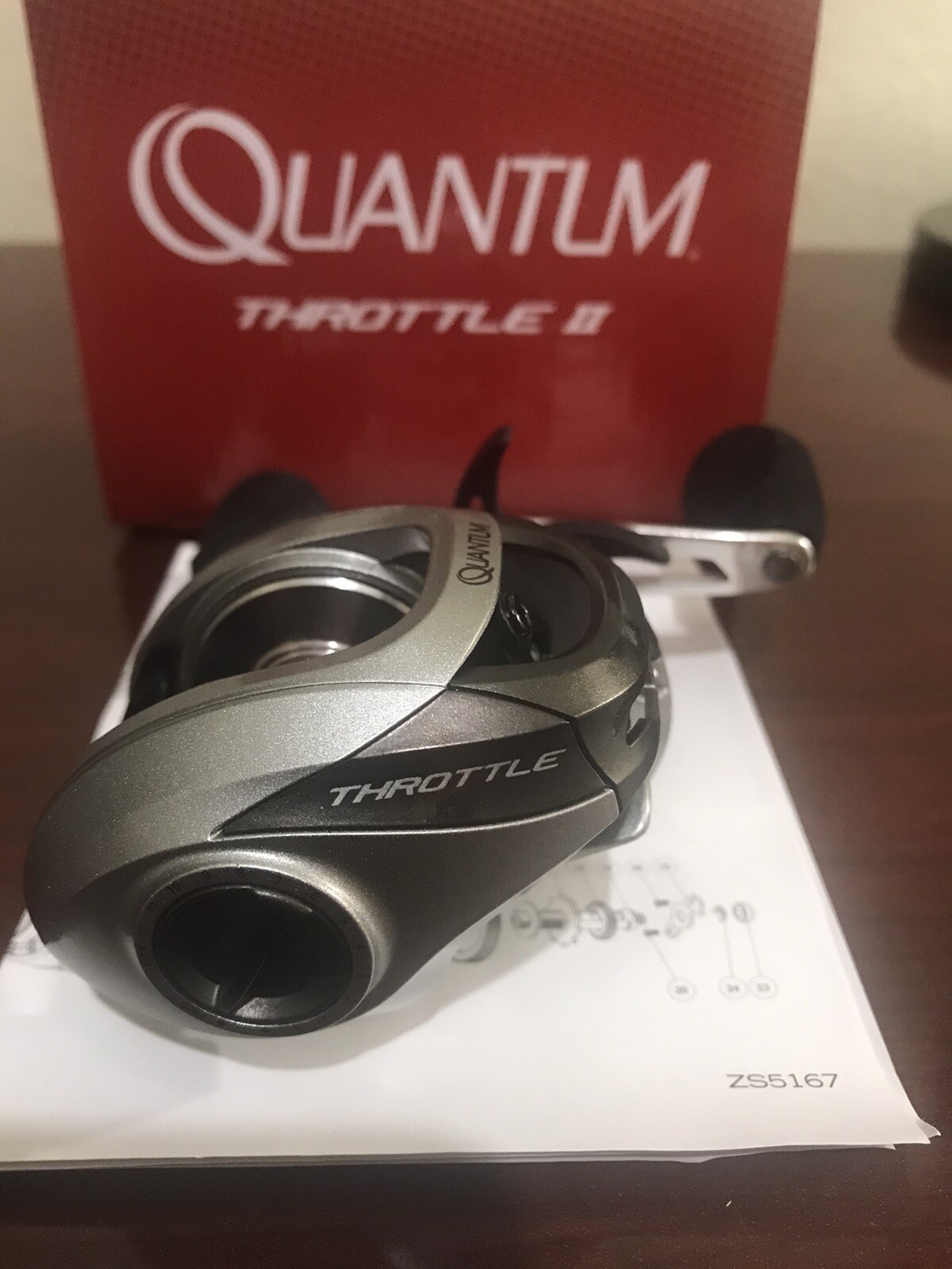 QUANTUM THROTTLE II TH101HA LEFT BAIT CASTING FISHING REEL WITH LINE YOUR CHOOSE
