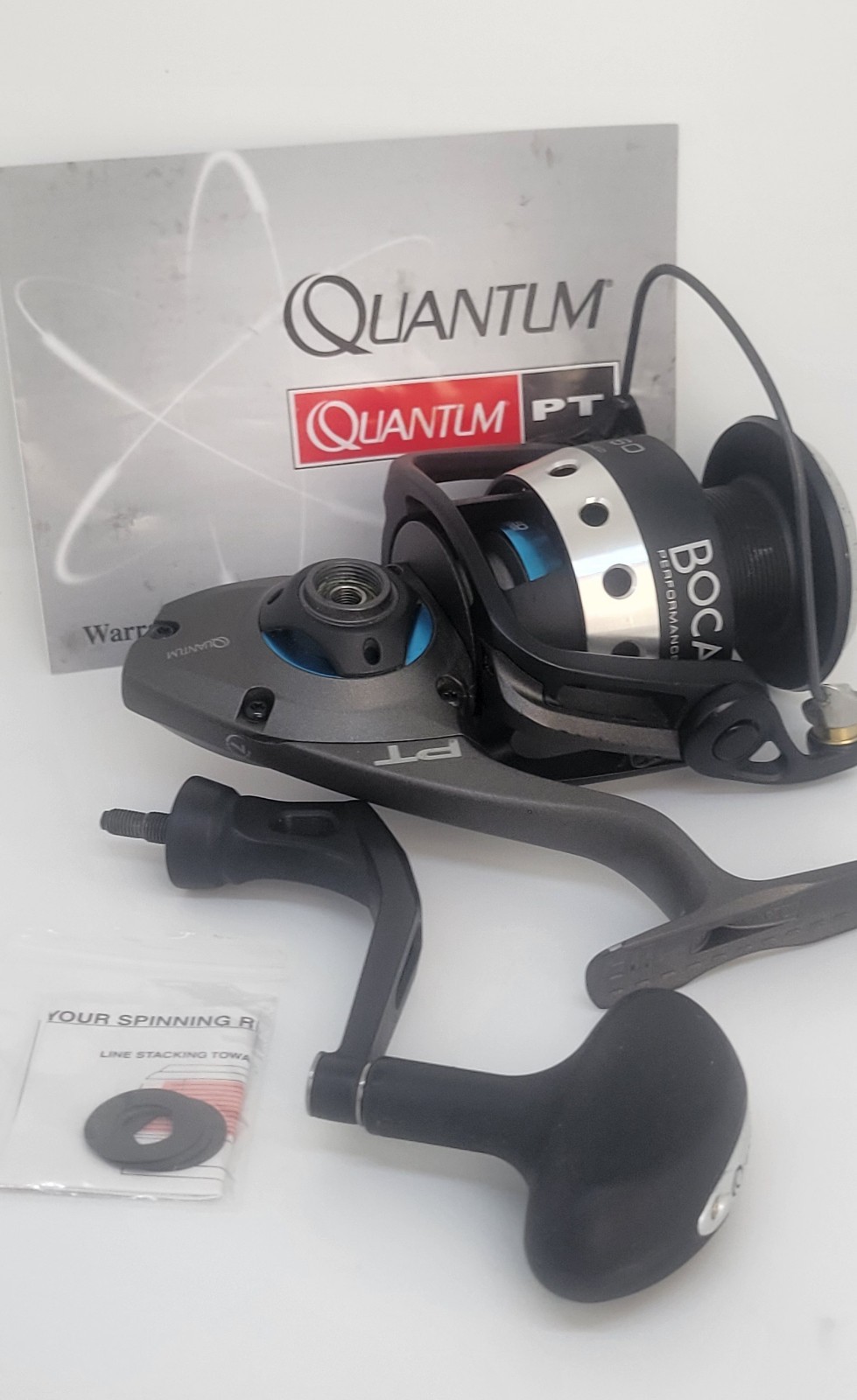 Quantum Boca 60 BSP60PTSE 7 Bearings 🔥AMBIDEXTROUS🔥 Spinning Reel Pre-owned🔥