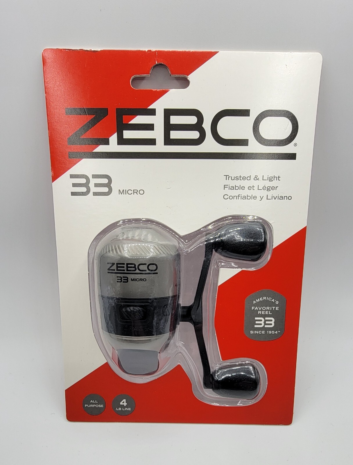 ZEBCO 33 MICRO SC REEL /4lb Line /ZS5296 …. Brand NEW