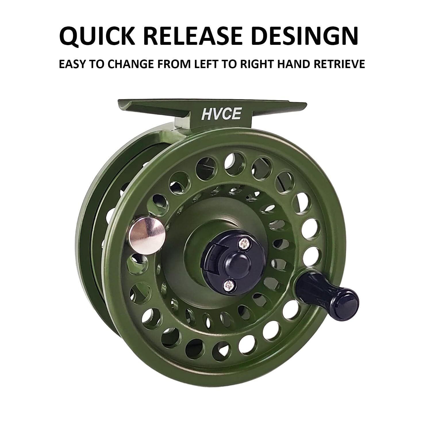 Aventik HVCE Graphite Fly Reel Center Drag System Classic III Graphite Large …