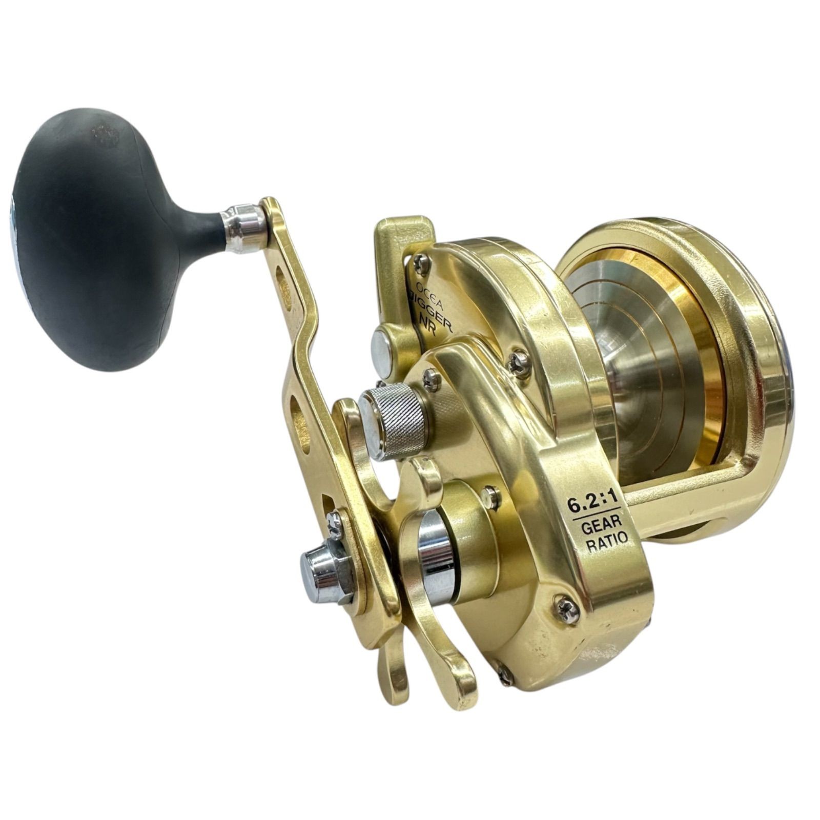 [Used] Shimano 03 Ocea Jigger NR 2000 Jigging Saltwater Reel Gold – From JAPAN