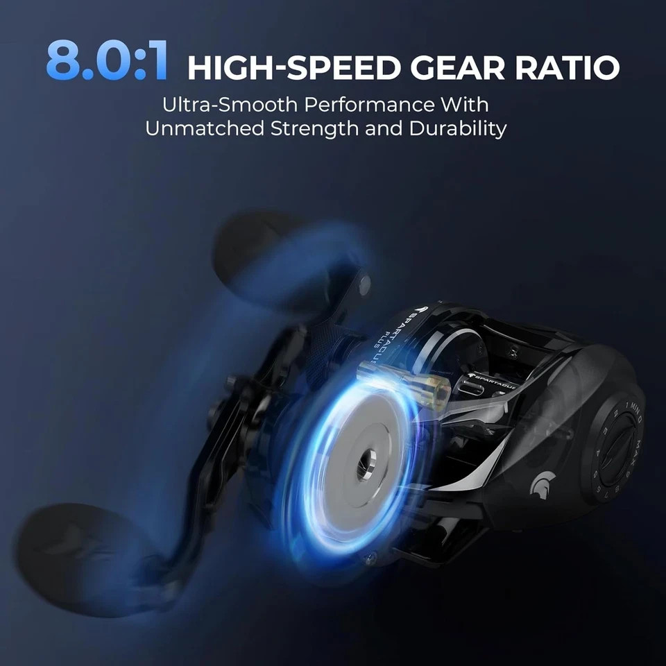 Spartacus II plus Baitcasting Reel, Dualbalance™ Magnetic Braking System, 8.0:1