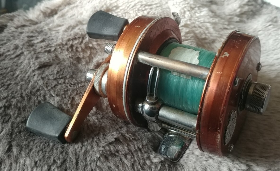 VINTAGE ABU AMBASSADEUR 4000D COPPER DIRECT DRIVE LEVELWIND BAIT CASTING REEL