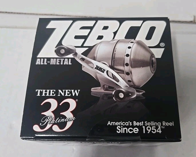 Zebco Authentic High Speed All Metal 33 Platinum Reel New