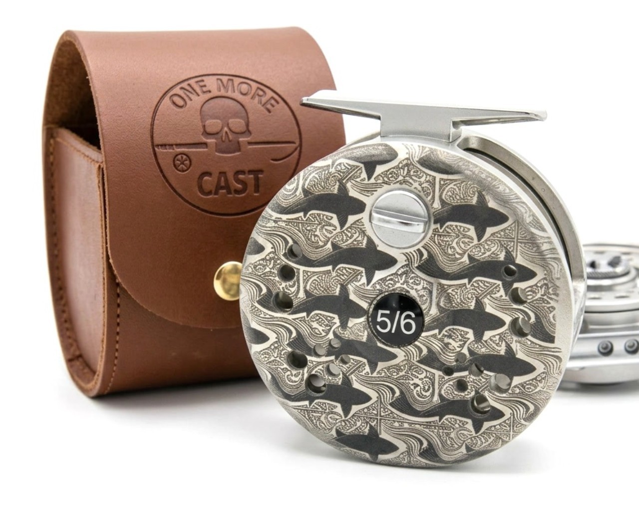 TROUT FACE – Die Cast Aluminum Fly Reel 5/6 WT • Lightweight • With Reel Case