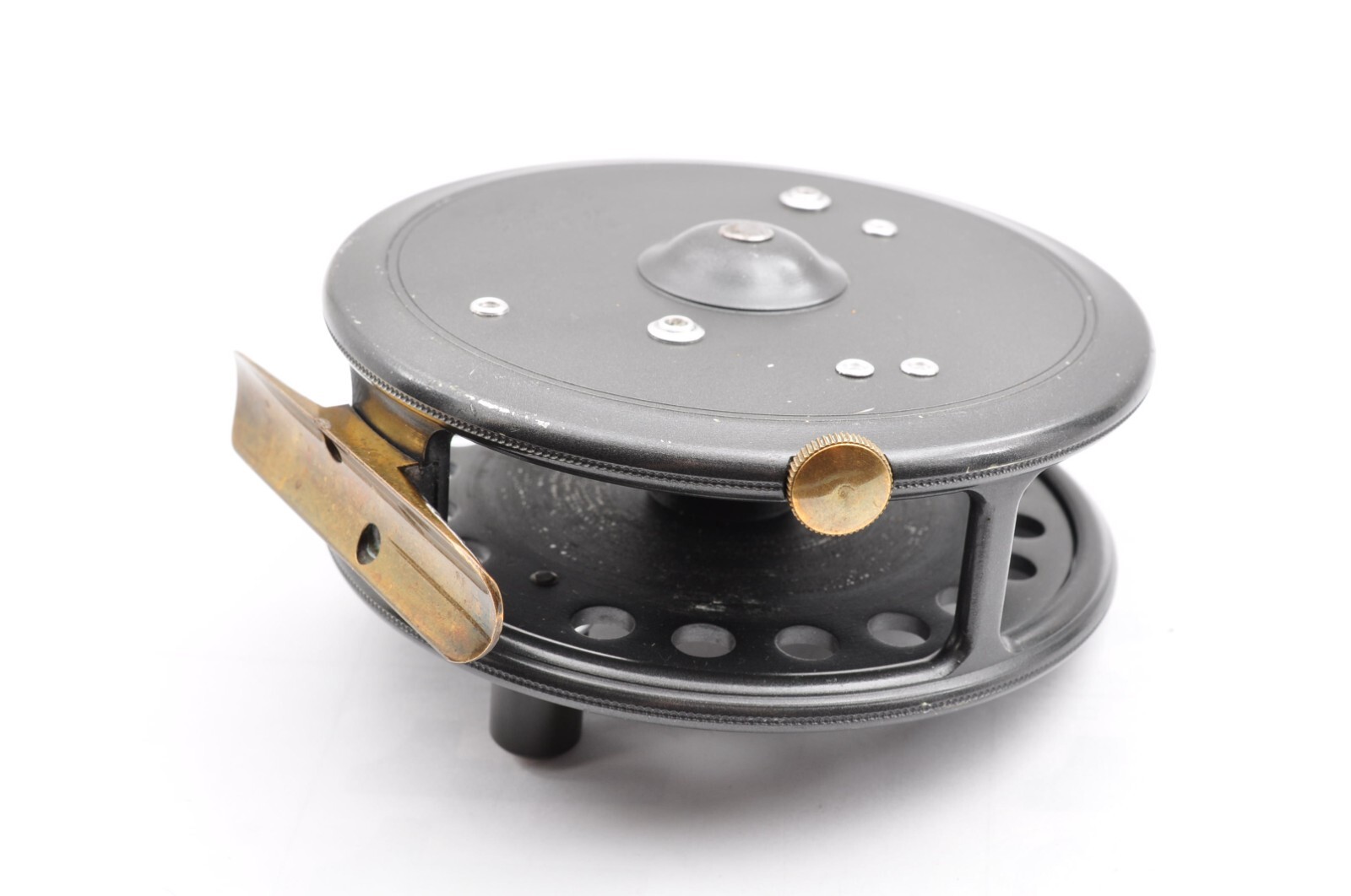 Hardy Bros. LTD „The St Jhon“ 3-7/8 Gray Box Bag Used Fly Reel Fishing Japan