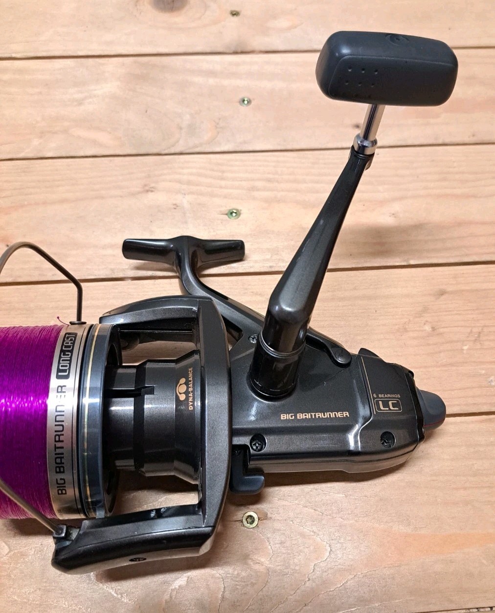 2 × Shimano Big Baitrunner LC Longcast Long Cast Freewheel Reels Reels Carp Excellent!