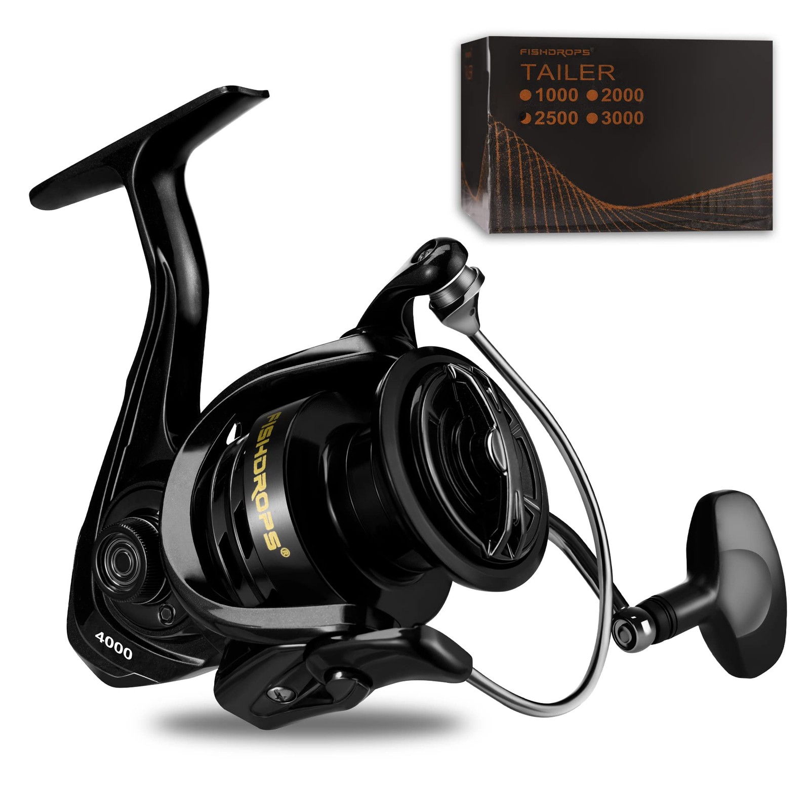 7.5 oz Ultralight Spinning Fishing Reel 5.51 Gear Ratio Aluminum Spool