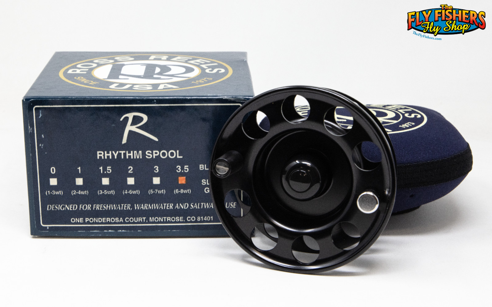 Ross Reels Rhythm 3.5 Black 7-9wt Fly Fishing Reel SPARE SPOOL – Made in USA