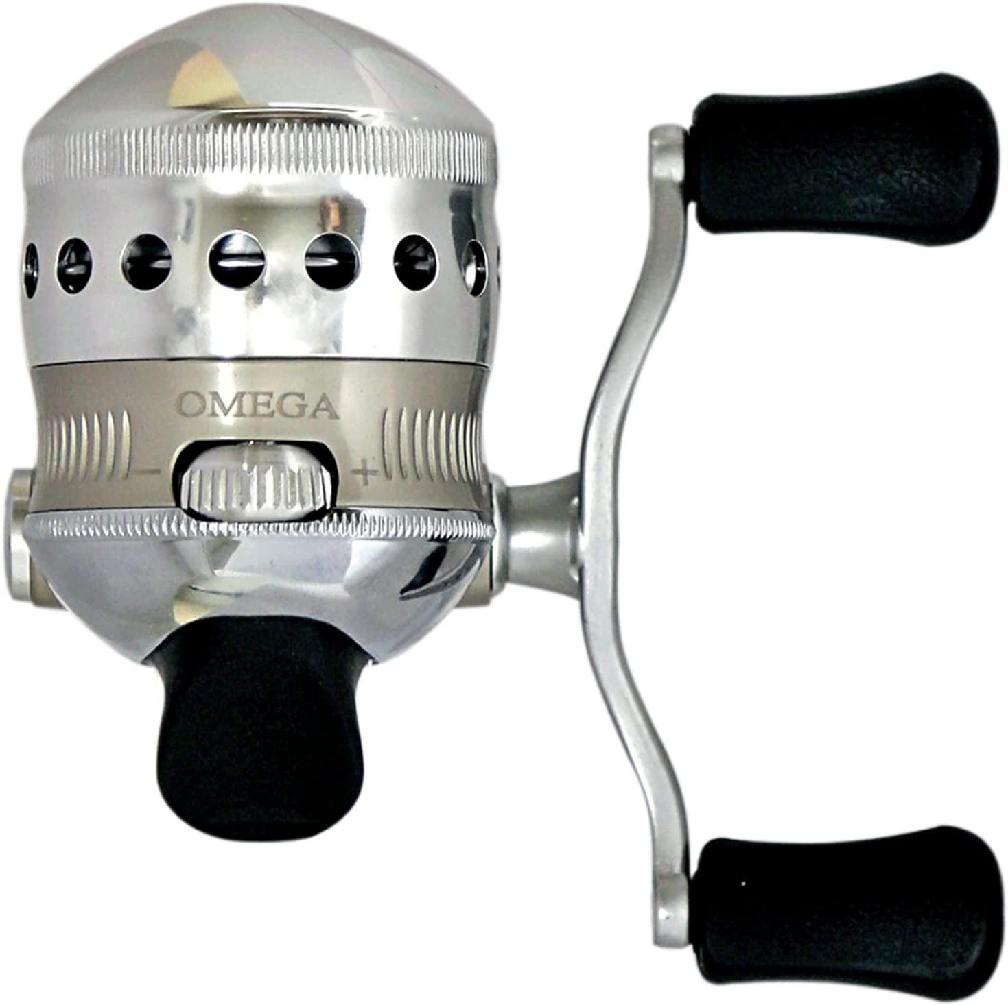 Zebco Omega Spincast Fishing Reel, 7 Bearings (6 + Clutch), Instant Anti-Reverse