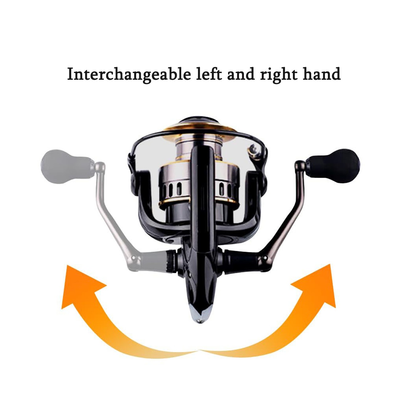 Fishing Reel HE500-7000 Max Drag 10kg Metal Spool Grip Spinning Reel