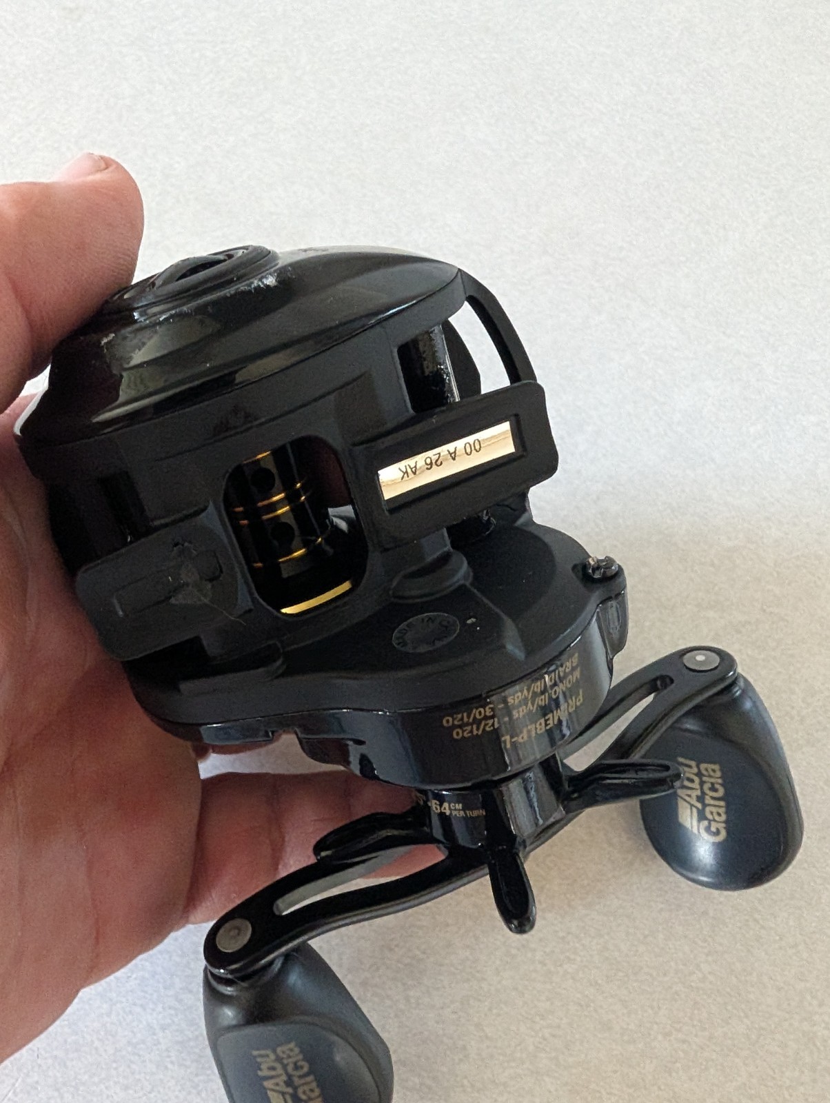 Abu Garcia Prime 21 Black Left Hand Low Profile Baitcasting Reel. PRIMEBLP-L