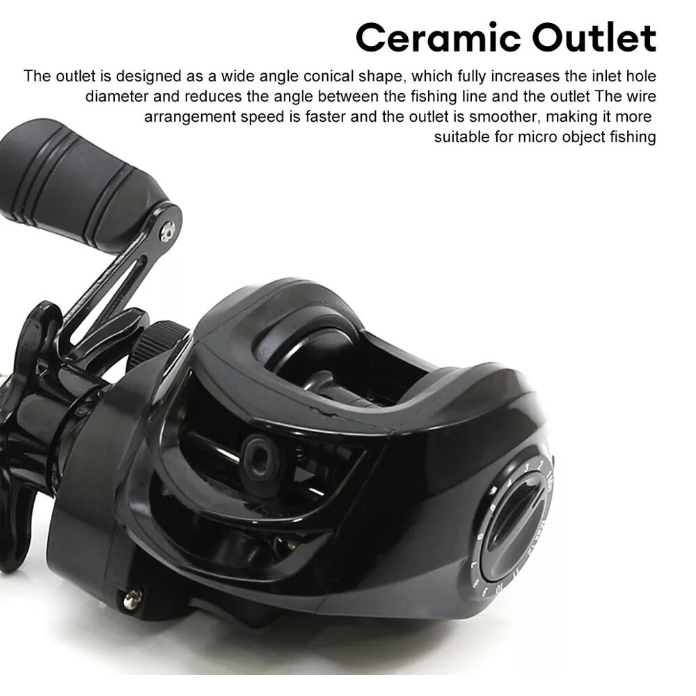 Fishing Baitcasting Reel 18+1BB 7.2:1 Gear Ratio Salt/Freshwater R/L Handle NEW