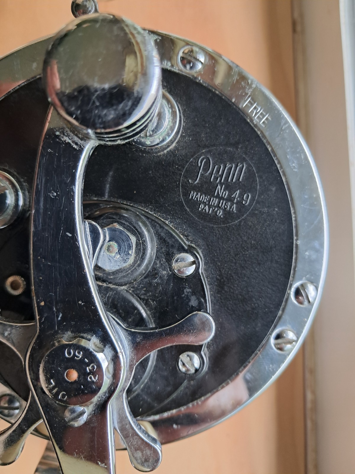 Excellent Penn no 49 Super Mariner Vintage deep sea fishing reel