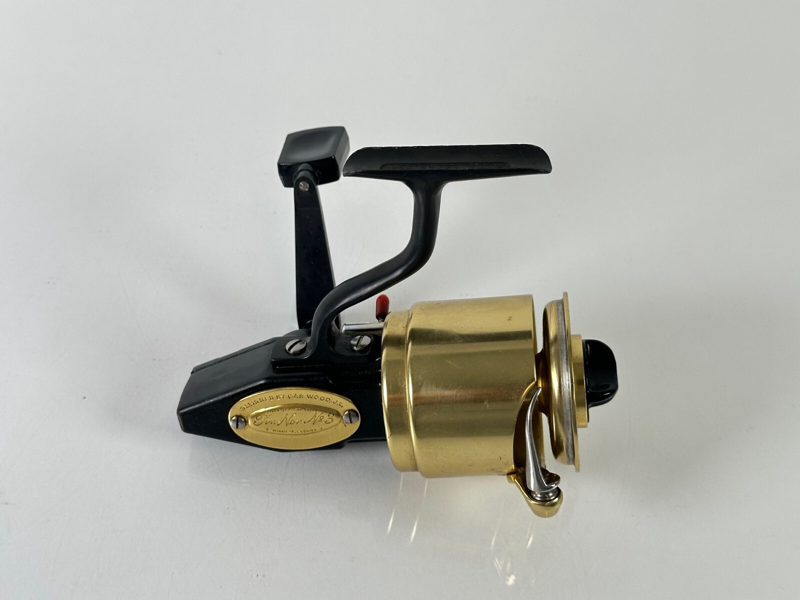FIN-NOR GOLD No. 3 Right Handle Reel Rare Fly Fishing w/ Box