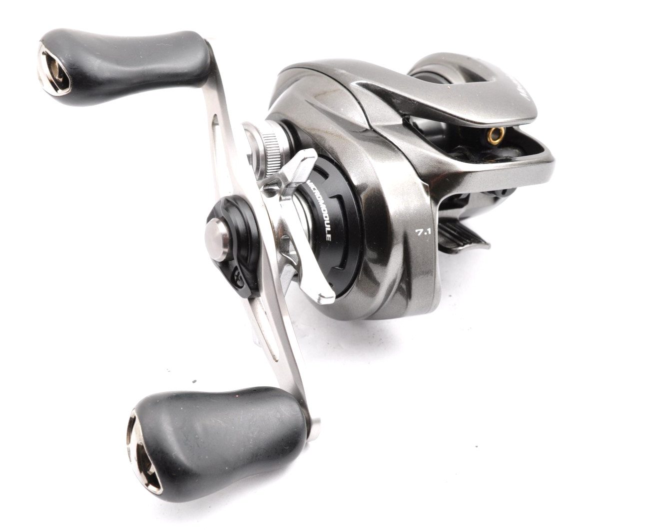 Shimano 20 Metanium HG RH 7.1:1 Gray No Box Used Baitcast Reel Fishing Japan