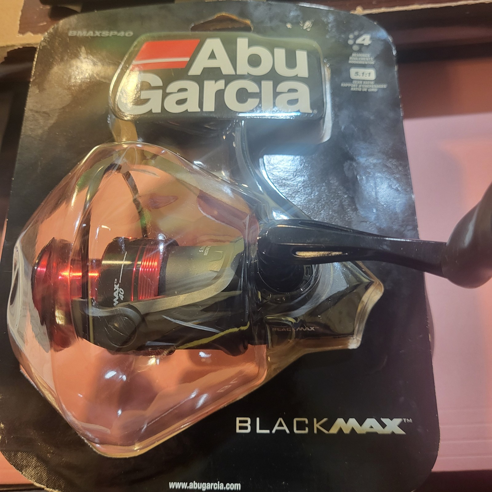 Abu Garcia Black Max 40 BMAXSP40 Spinning Reel – 5.1:1 Gear Ratio – 4 Bearings