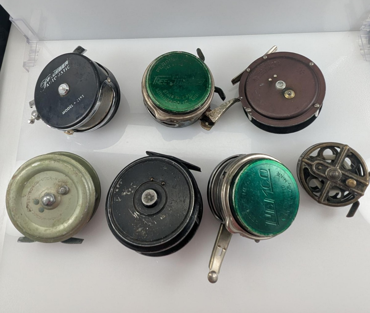 Vintage Automatic Fly Reel Lot of 7 – PEMCO PFLUEGER FREE STRIPPING MARTIN Works