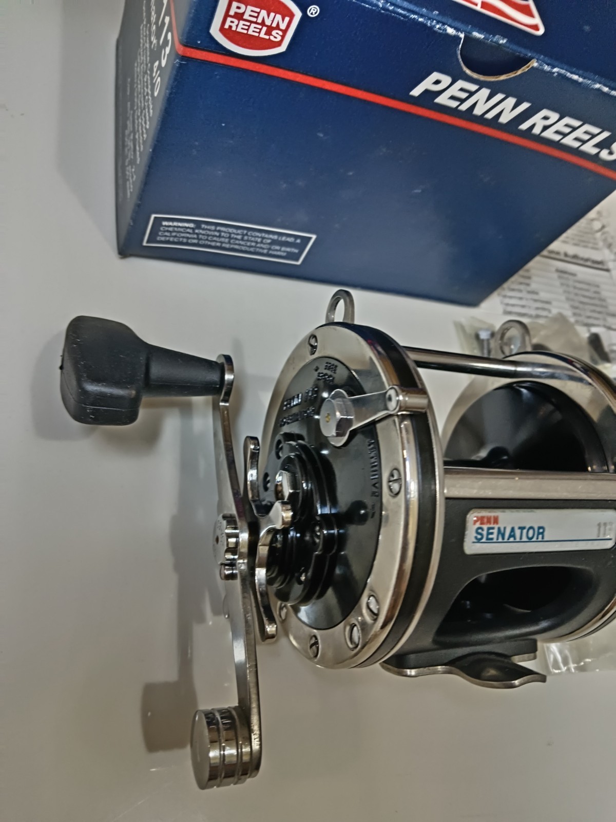 Mint NOS NIB Penn Senator 113 4/0 USA Level Wind Overhead Offshore Fishing Reel
