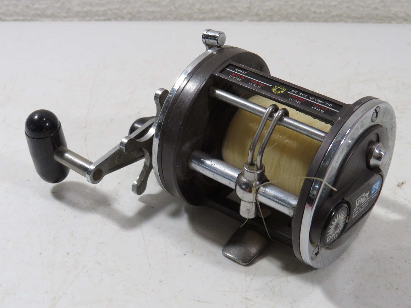 Daiwa Sealine 27H Level Wind Trolling Fishing Reel Made in Japan Tested