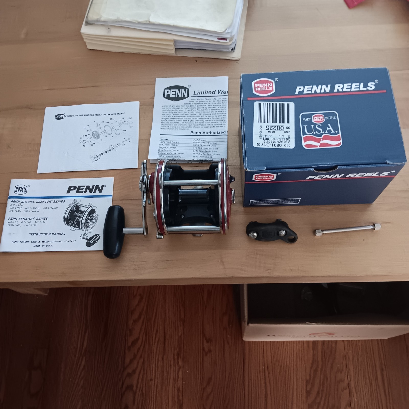 Penn 113H Special Senator 4/0 Fishing Reel – Vintage New/Collector’s Condition