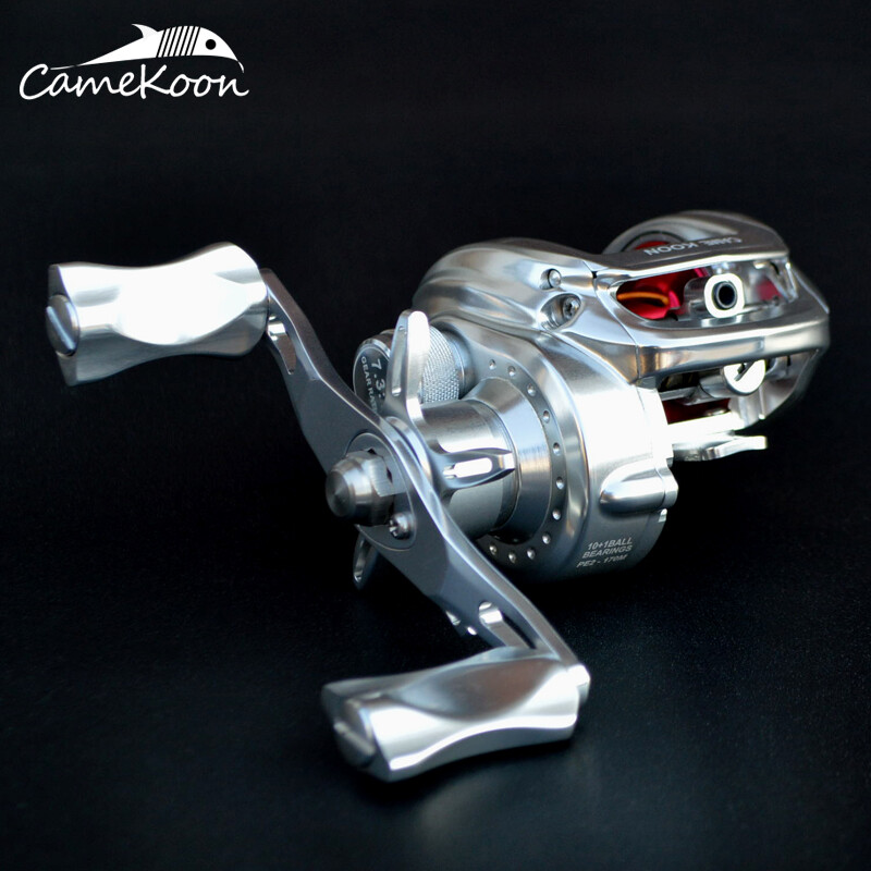CAMEKOON Aluminum Body Saltwater Baitcast Fishing Reel – 7.3:1 Gear Ratio 11 BBs