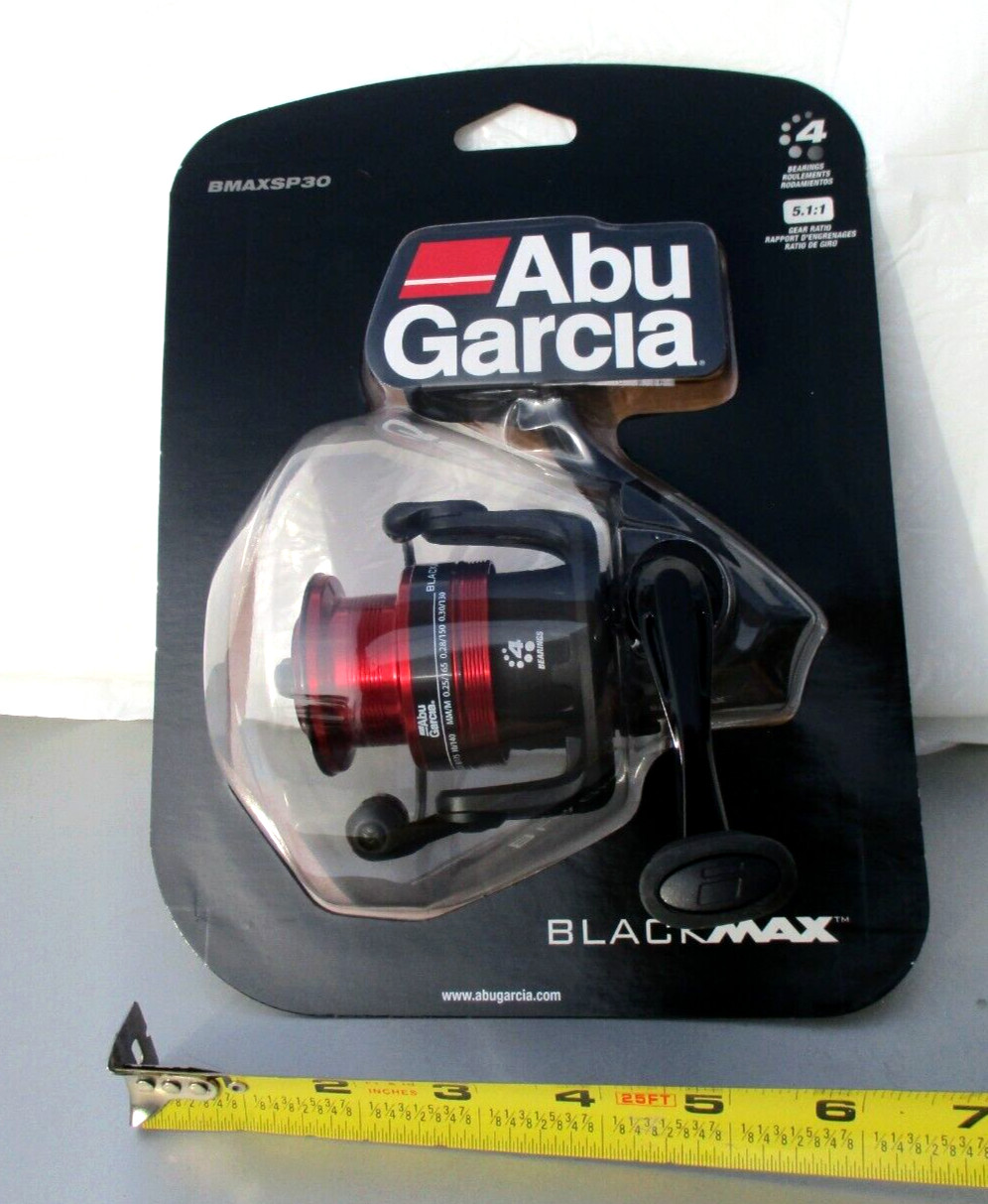 NEW* Abu Garcia BLACK MAX 4BB Size 30 SPINNING REEL 5.1:1 Lightweight Graphite