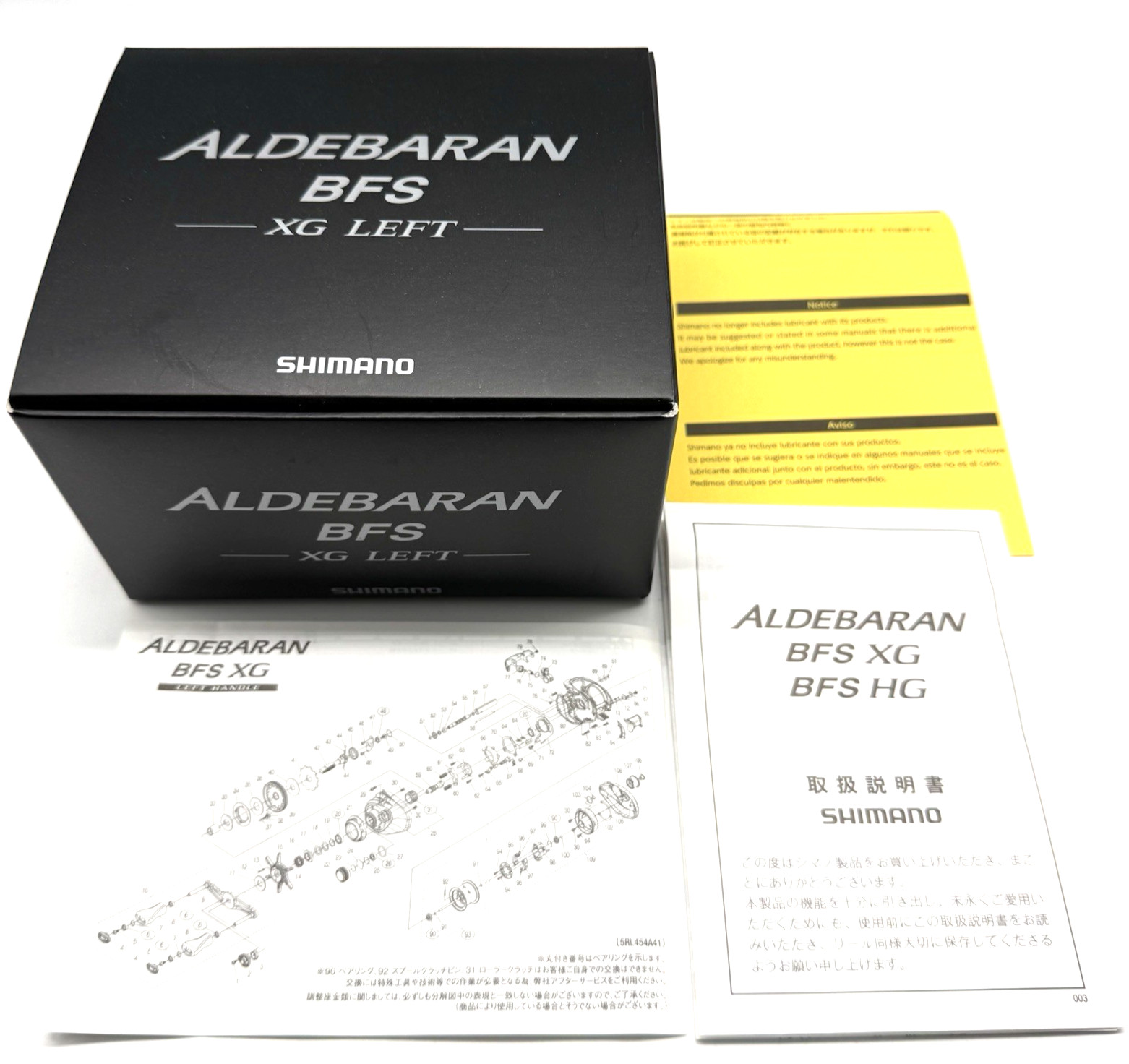 SHIMANO 22 ALDEBARAN BFS XG LEFT Handed Baitcasting Reel w/Box JAPAN „Near Mint“