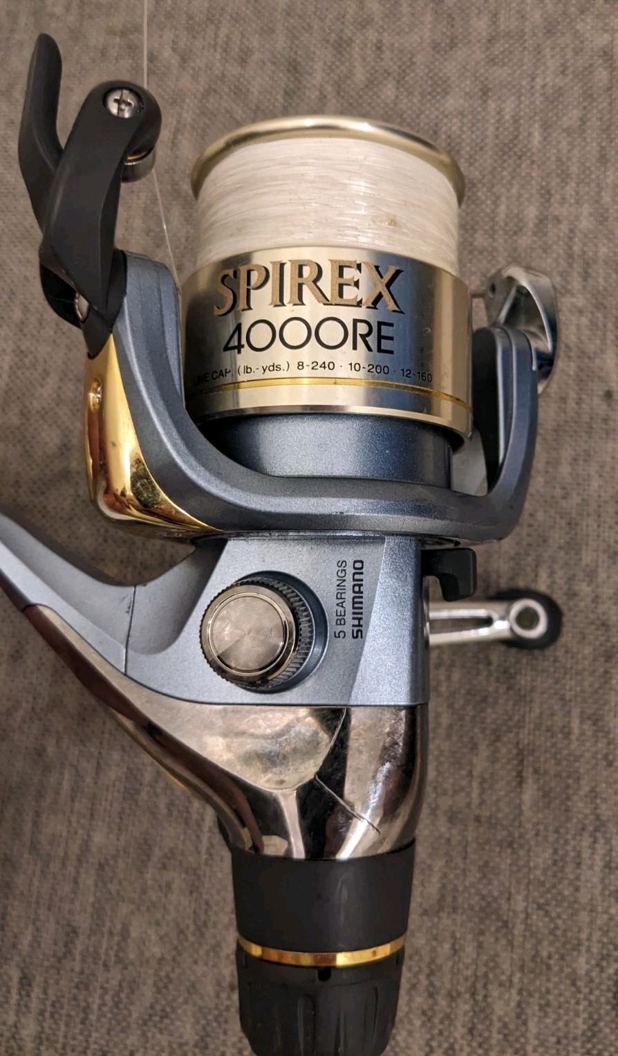 Shimano Spirex 4000 RE – Rear Drag Spinning Reel, QuickFire+ Spare Spool Nice
