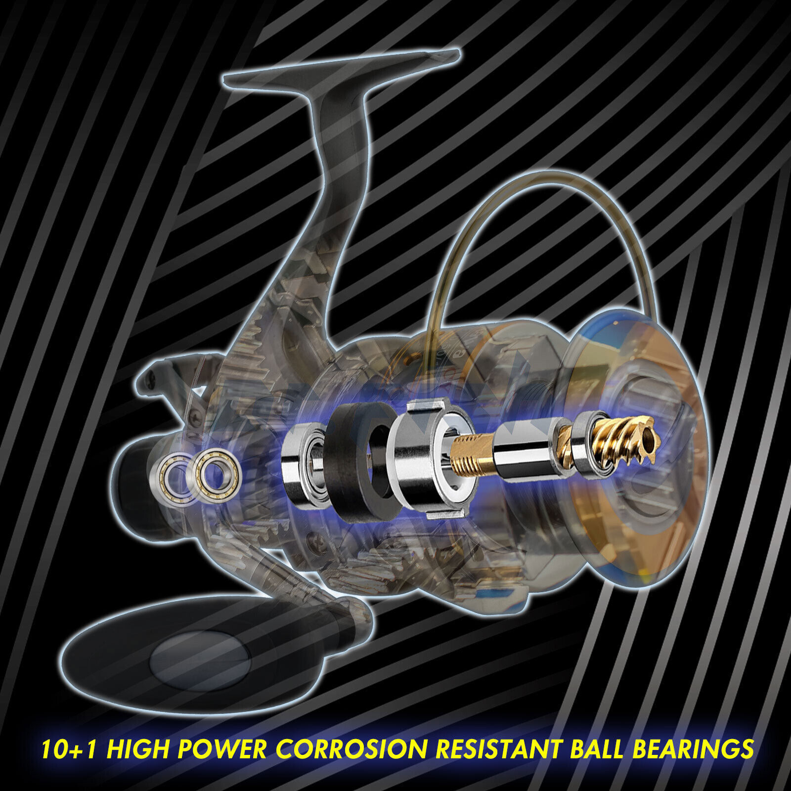 YOSHIKAWA Spinning Reels Saltwater/Freshwater Bait-feeder 10+1BB 5.5:1 5000