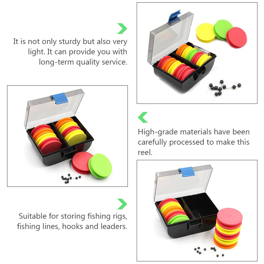 10Pcs Assorted Color Durable Fishing Line Reel Organizers with Plastic Build
