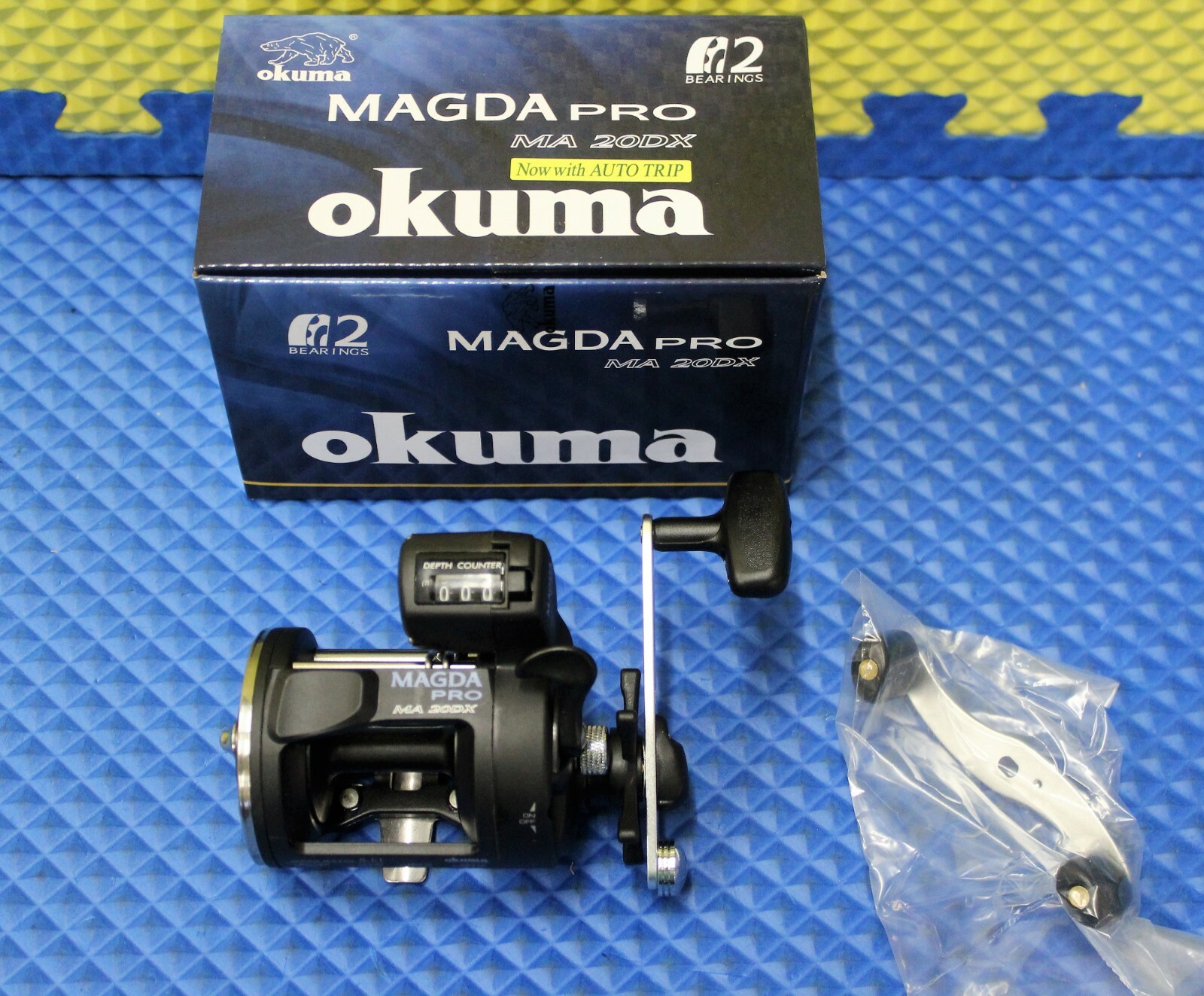 Okuma Magda Pro 2BB Line Counter Trolling Reel With Auto Trip MA 20DX 2-Pack