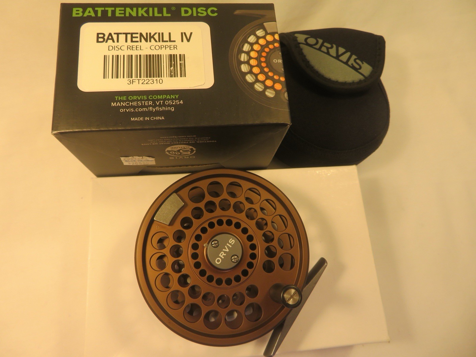 Orvis Disc Drag Battenkill IV Fly Reel, Copper Color, Brand New! #7057