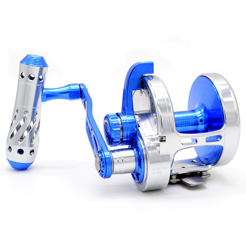 CAMEKOON Fishing Saltwater Lever Drag Boat 5.3:1/6.3:1 Sea Trolling Casting Reel