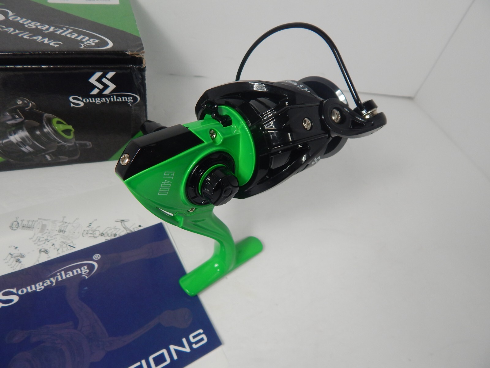 Sougayilang Spinning Reel, GT 4000, Ratio 5.2:1, 10/240, ( Smooth Reel)
