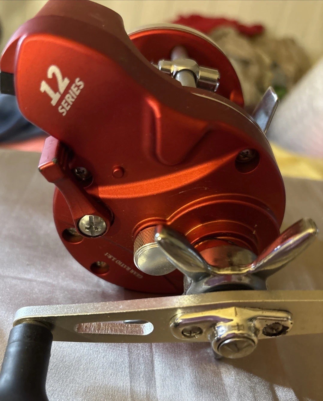 REELSKING ACL600-30D Baitcast Reel Red Silver 3.6:1 Star Drag Depth Counter