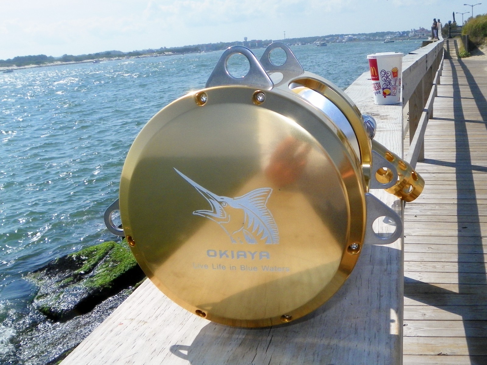 OKIAYA BLUE MARLIN PRO NATIONAL 80W-II 2 Speeds Big Game Reel Dual AXR Drag