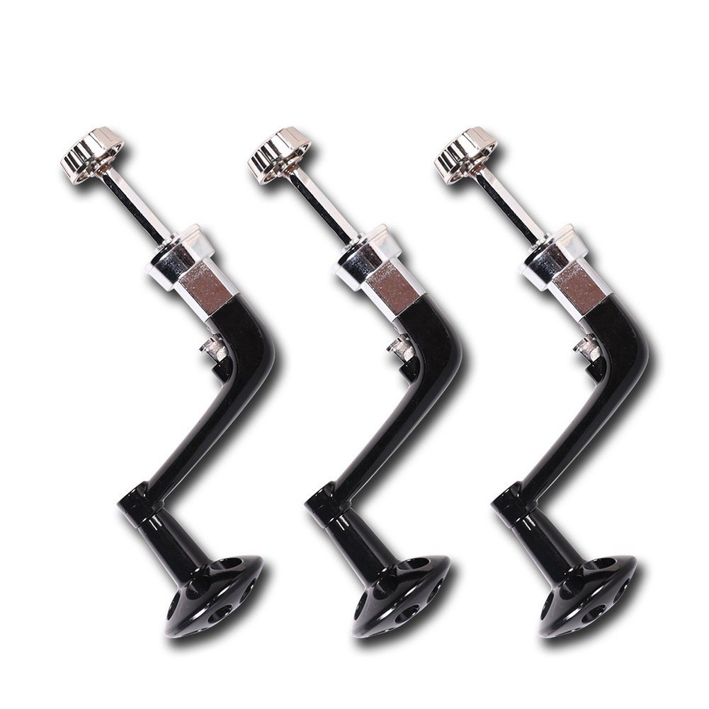 Black Aluminum Fishing Reel Handle Arm 1.9 x 0.5 x 0.3 cm for 1000-7000 Reels