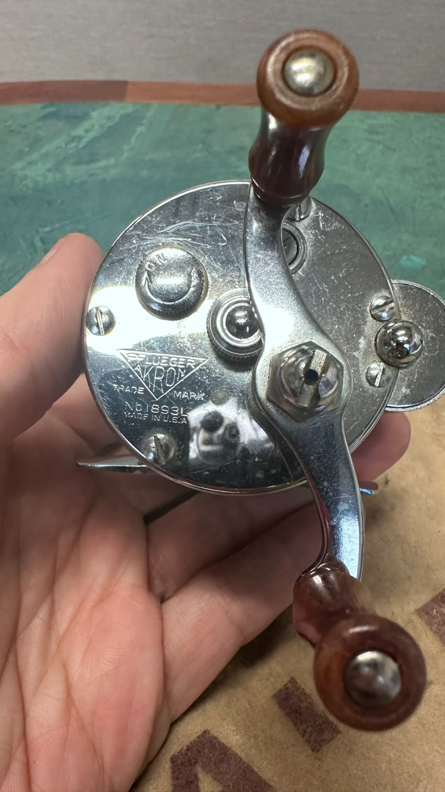 Vintage Pflueger Akron Number 1893L Baitcasting Fishing Reel – RARE