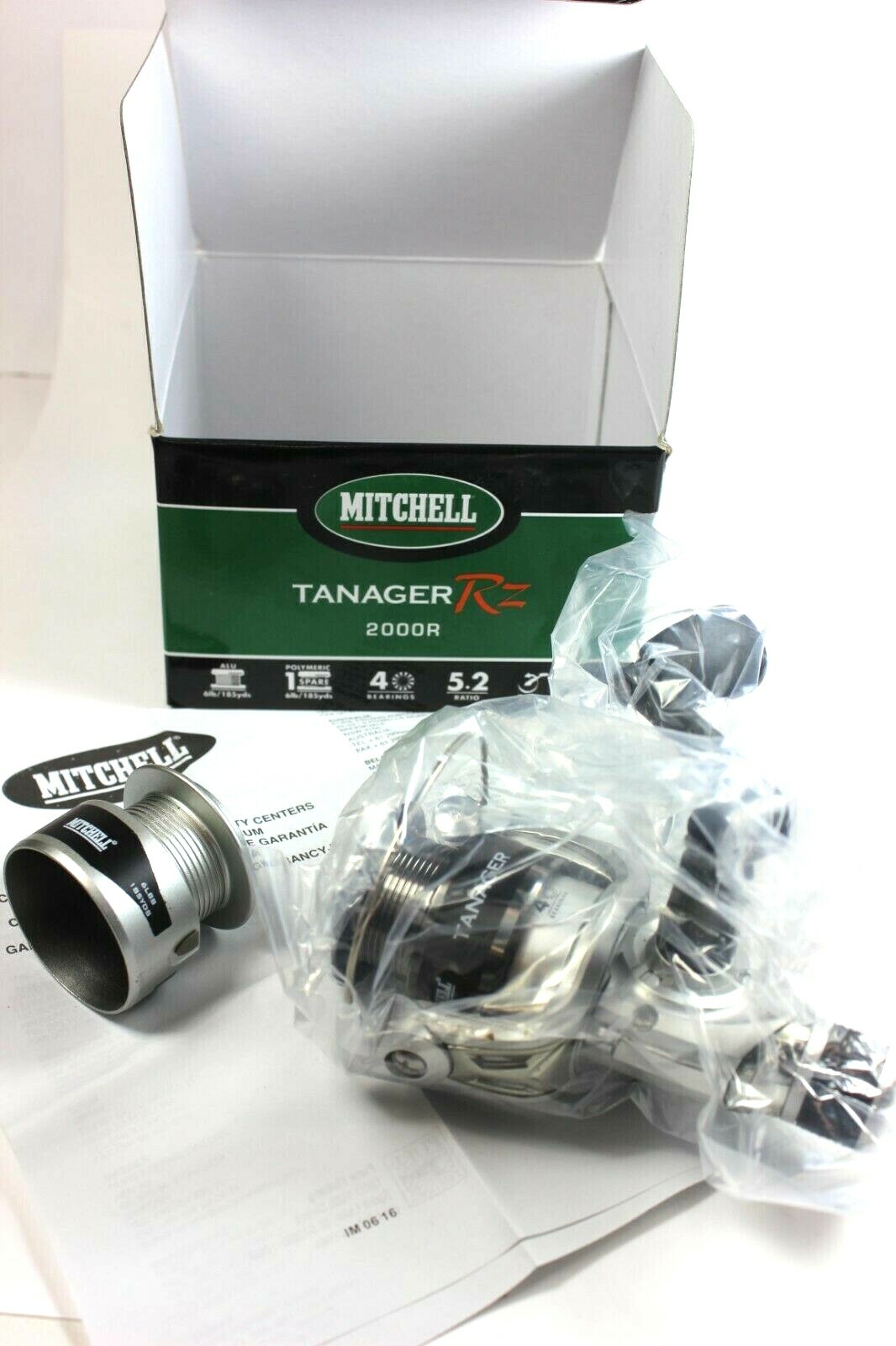 MITCHELL TANAGER RZ 2000R 5.2:1 GEAR RATIO 4 BEARINGS – REAR DRAG SPINNING REEL