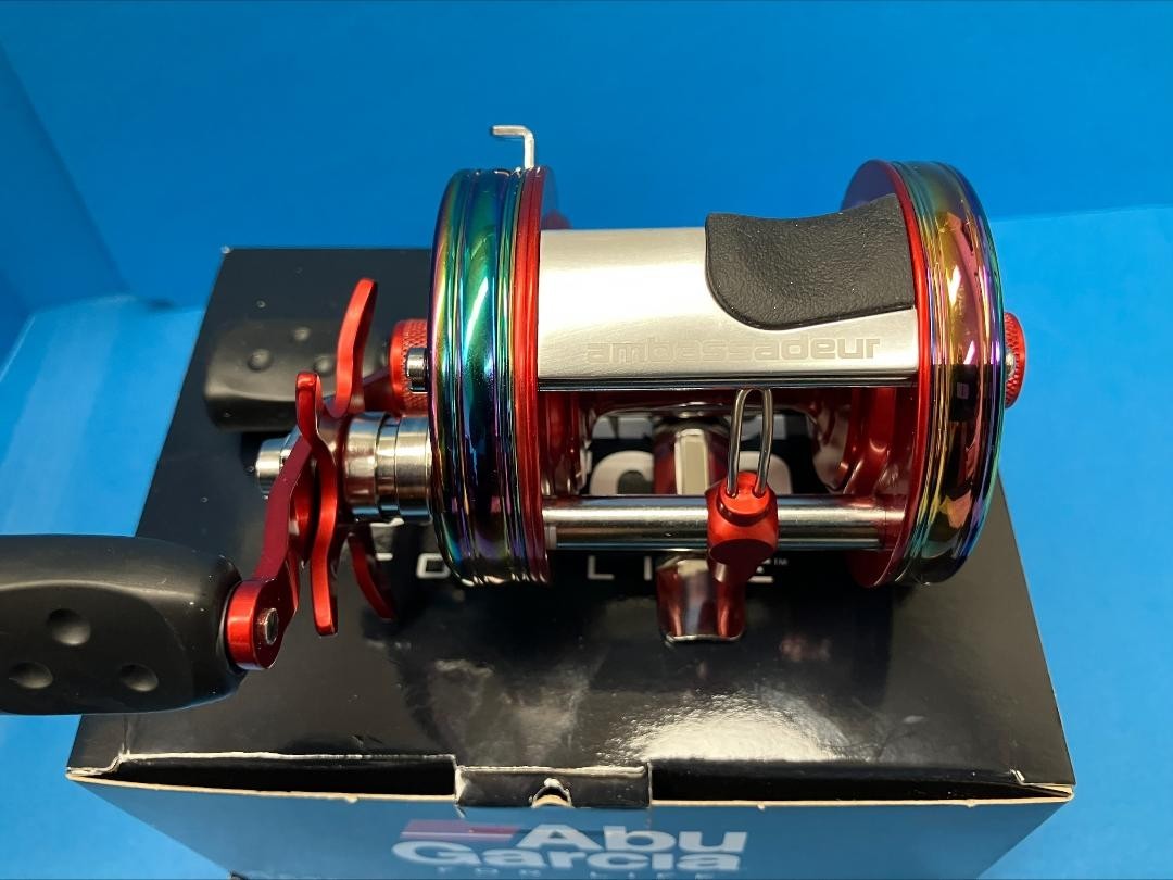 Abu Garcia AMBASSADEUR 6500 CS Rainbow BLOOD RED MM PRO ROCKET SPECIAL NEW!!!