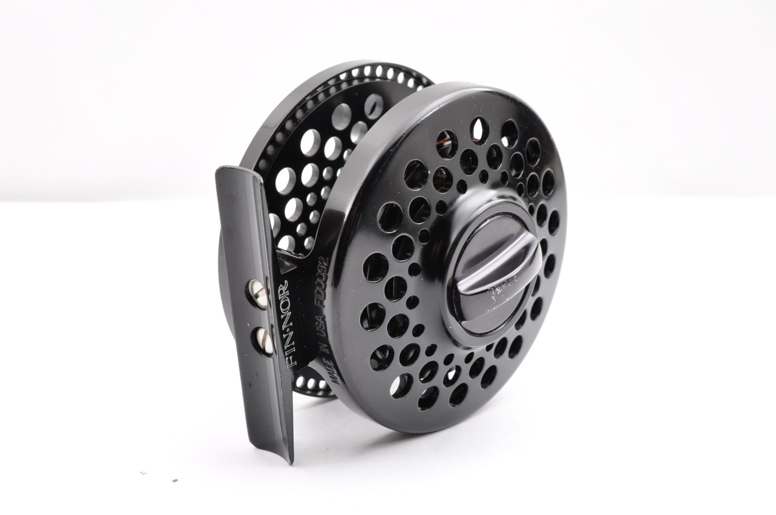 Fin-Nor Fin-lite II 4/5 Black FD0092 Used Made in USA Fly Fishing Reel Japan