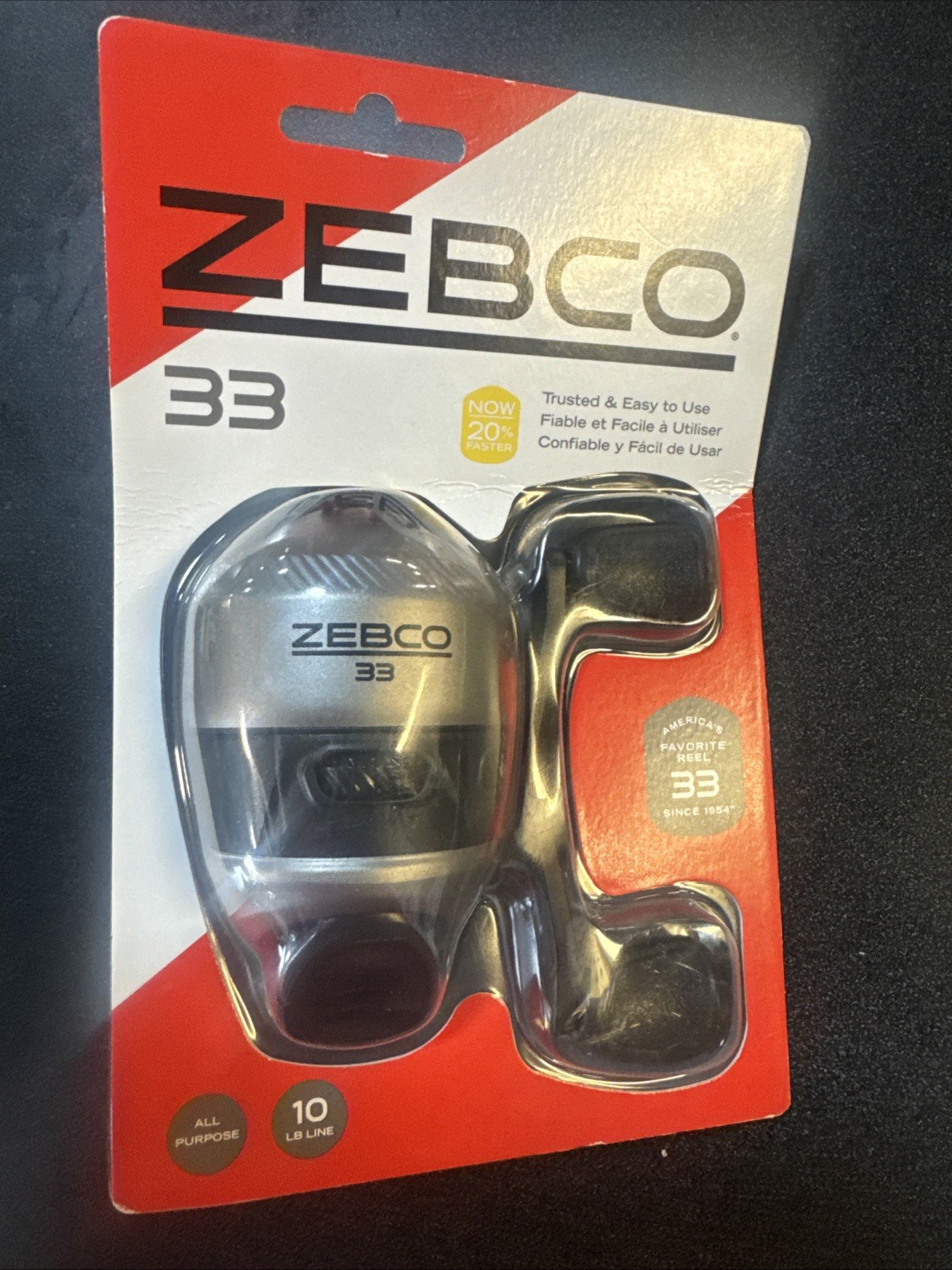 Zebco 33 Spincast Fishing Reel – NiB – All Metal Gears – 10lb Line
