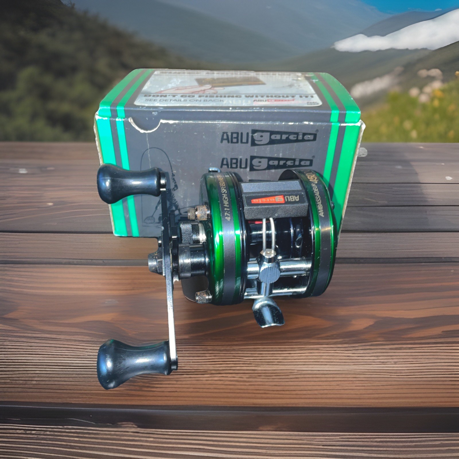 ABU Ambassadeur 4500 CB Fishing Reel New Old Stock/Unused in Box 4500CB Green